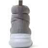 Dearfoams Women’s Texoma Regrind Slip-in Boot – Comfortable, Puffy Nylon, Fleece Lining, Energy Return(Medium Grey)