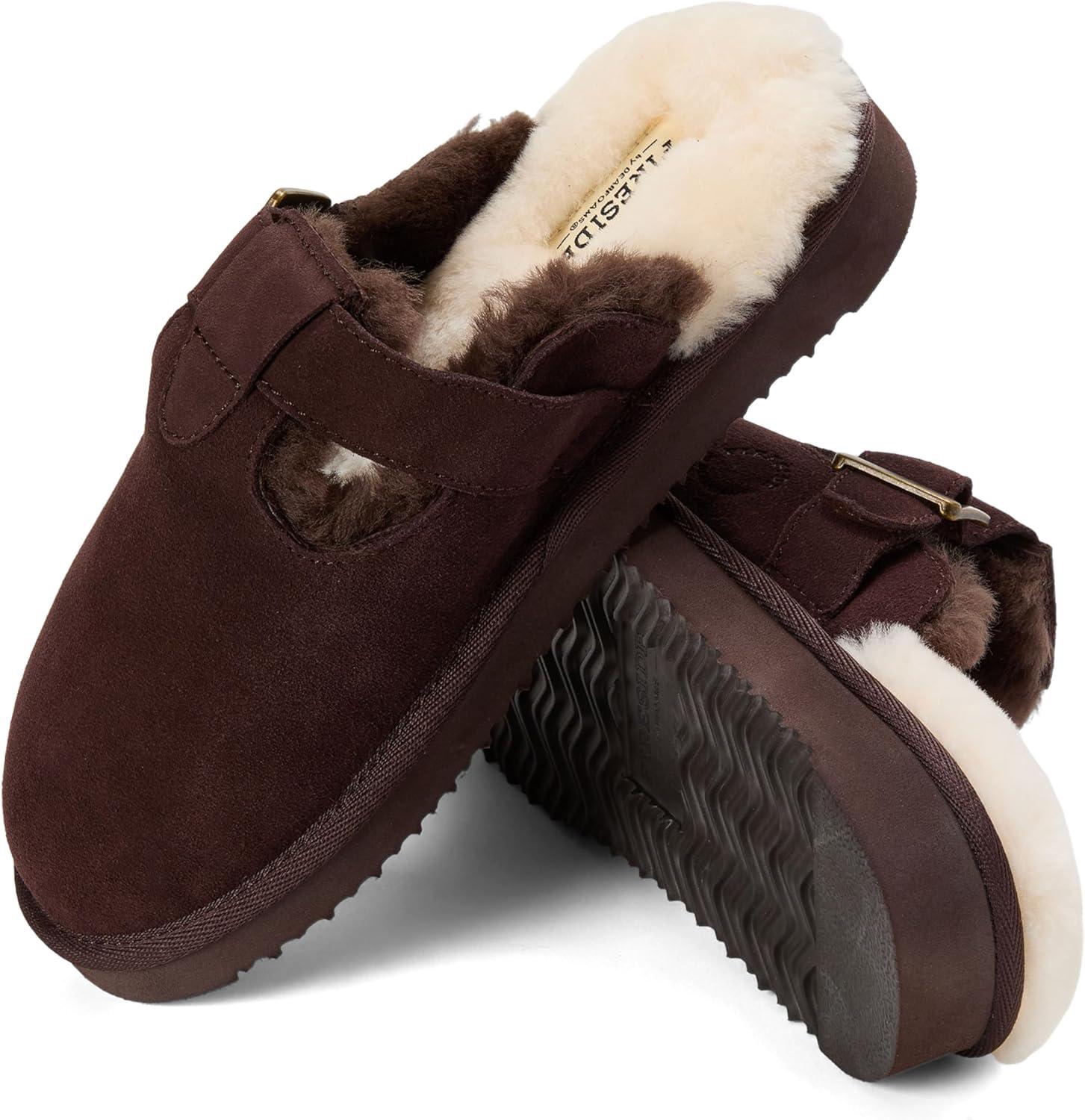 imageDearfoams womens Maitland Genuine Shearling Scuff