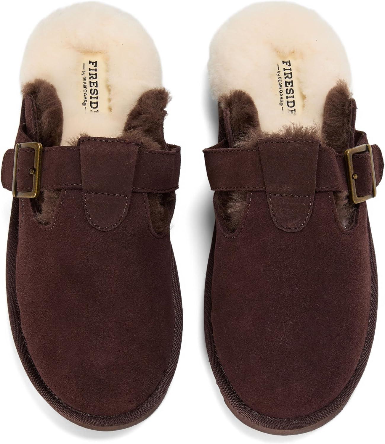 imageDearfoams womens Maitland Genuine Shearling Scuff