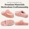 Dearfoams Women’s Richmond Genuine Shearling Scuff(Dusty Pink)