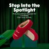 Dearfoams Women’s Holiday Christmas Gift Fuzzy Cozy Sherpa Novelty House Shoe Slipper(Tis the Season to Be Cozy)