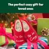 Dearfoams Women’s Holiday Christmas Gift Fuzzy Cozy Sherpa Novelty House Shoe Slipper(Tis the Season to Be Cozy)