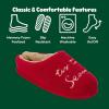 Dearfoams Women’s Holiday Christmas Gift Fuzzy Cozy Sherpa Novelty House Shoe Slipper(Tis the Season to Be Cozy)