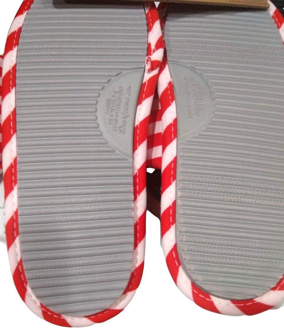 imageDearfoams Womens Elfin Around Elf Scuff Slippers Holiday Christmas Memory FoamRed