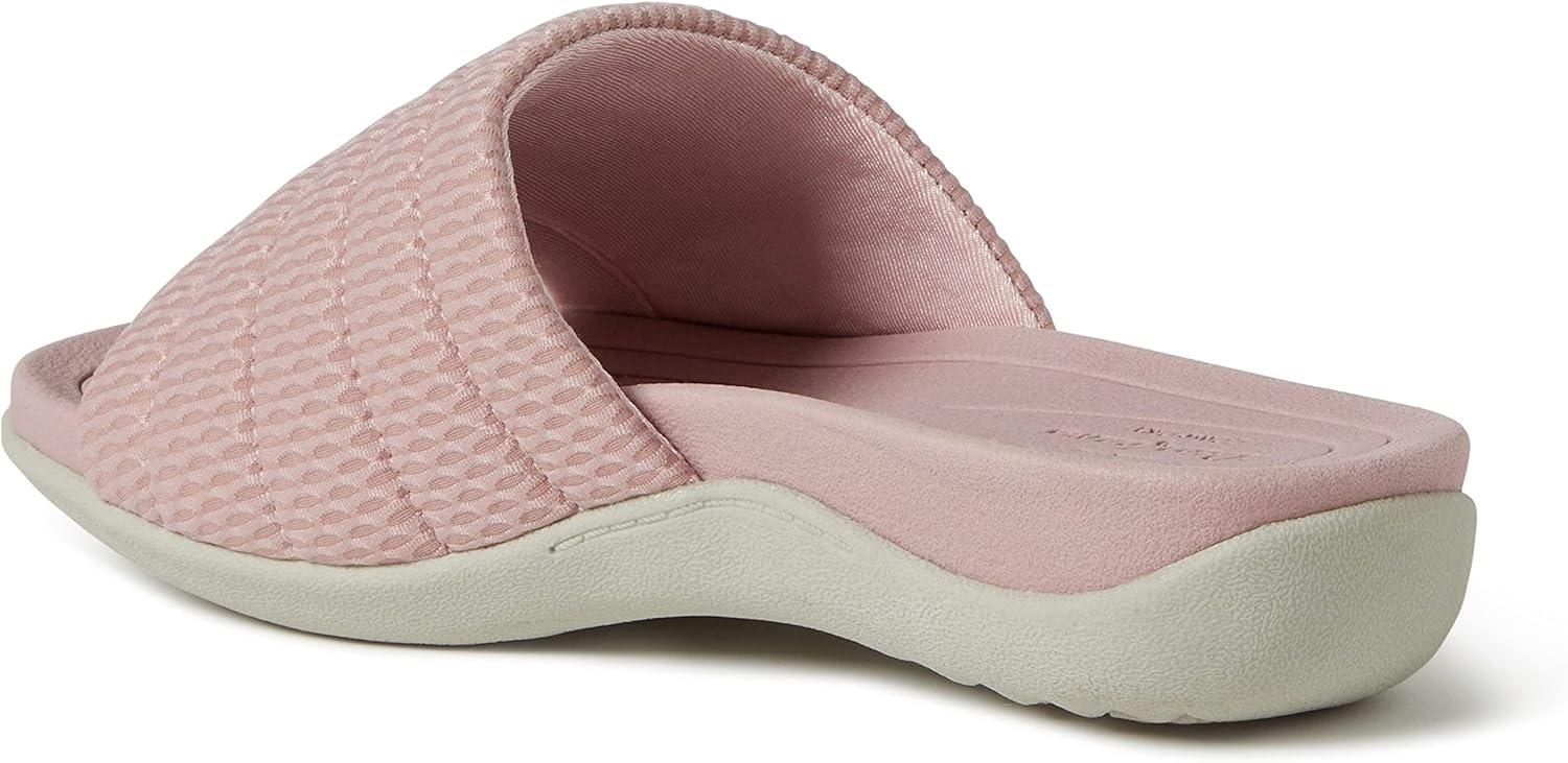 imageDearfoams Womens Original Comfort Emma Slip on Slide Sandal With Arch SupportMauve
