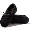 Dearfoams Men’s Indoor Outdoor Breathable Pierce Moccasin(Black)