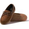 Dearfoams Men’s Indoor Outdoor Breathable Pierce Moccasin(Chestnut)