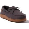 Dearfoams Men’s Indoor Outdoor Breathable Pierce Moccasin(Pavement)