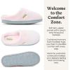 Dearfoams Women’s Memory Foam House Slippers – Libby Terry Clog With Wide Widths(Light Pink)