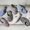 Dearfoams Women’s Memory Foam House Slippers – Libby Terry Clog With Wide Widths(Medium Grey)