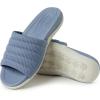 Dearfoams Women’s Original Comfort Emma Slip on Slide Sandal With Arch Support(Flint Stone)