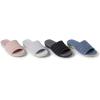Dearfoams Women’s Original Comfort Emma Slip on Slide Sandal With Arch Support(Flint Stone)