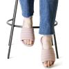Dearfoams Women’s Original Comfort Emma Slip on Slide Sandal With Arch Support(Mauve)