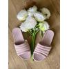 Dearfoams Women’s Original Comfort Emma Slip on Slide Sandal With Arch Support(Mauve)