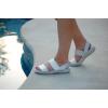 Dearfoams Women’s Original Comfort Sloane Backstrap Casual Open Toe Sandal(Black)