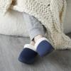 Dearfoams Women’s Olive Memory Foam Sweatshirt Clog(Navy)