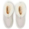 Dearfoams Men’s Fireside Nylon Australian Shearling Water Resistant Après Winter Warm Up Bootie(Cream Linen)
