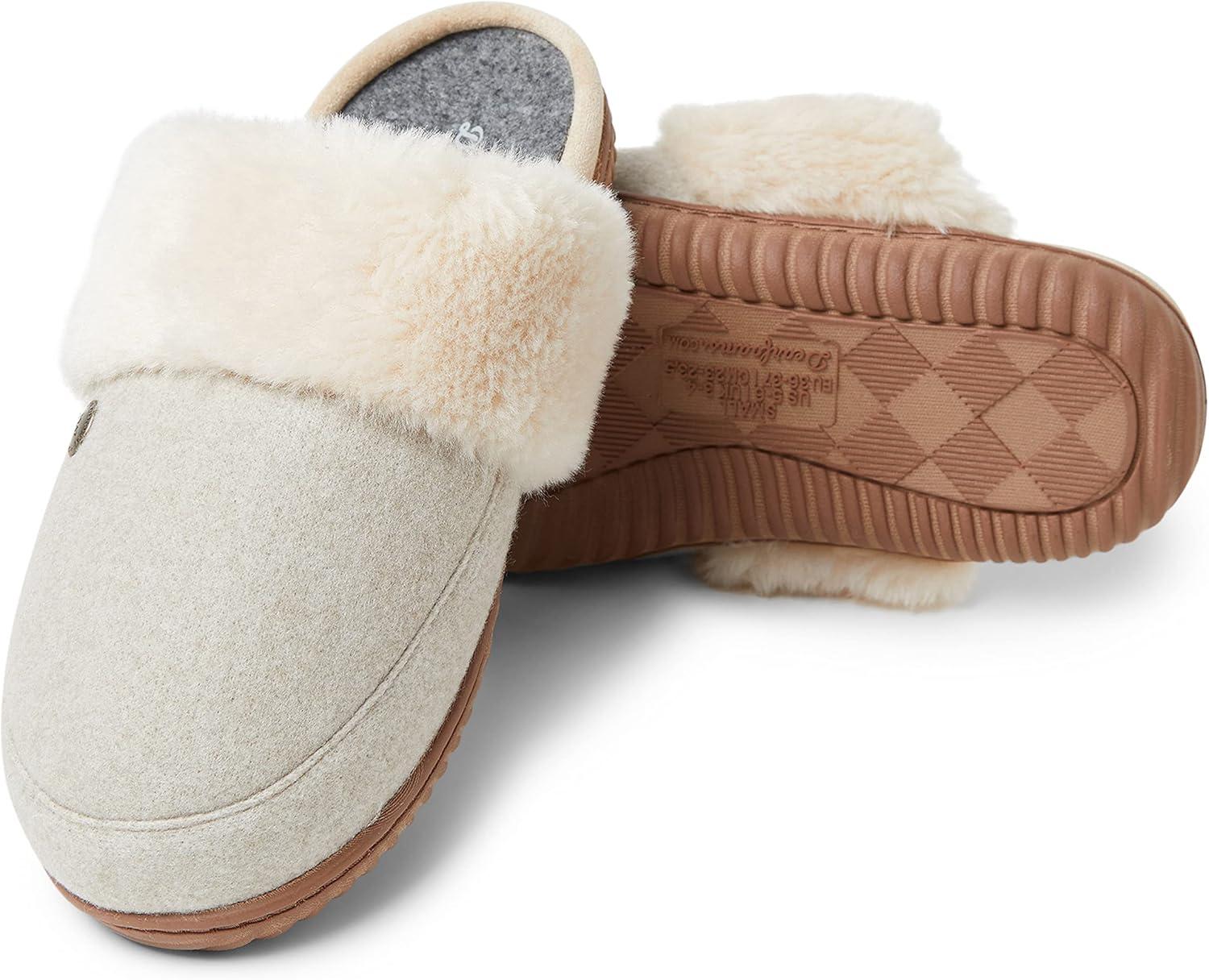 imageDearfoams Womens Geneva Closed Toe Scuff SlipperOatmeal Heather
