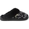 Dearfoams Women’s Allison Chenille Fairisle Scuff(Black)