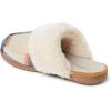 Dearfoams Women’s Geneva Closed Toe Scuff Slipper(Navy Plaid)