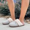 Dearfoams Women’s Geneva Closed Toe Scuff Slipper(Oatmeal Heather)