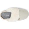 Dearfoams Women’s Geneva Closed Toe Scuff Slipper(Oatmeal Heather)