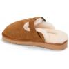 Dearfoams Women’s Maitland Genuine Shearling Scuff(Chestnut)