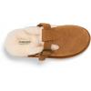Dearfoams Women’s Maitland Genuine Shearling Scuff(Chestnut)