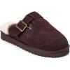Dearfoams Women’s Maitland Genuine Shearling Scuff(Coffee)