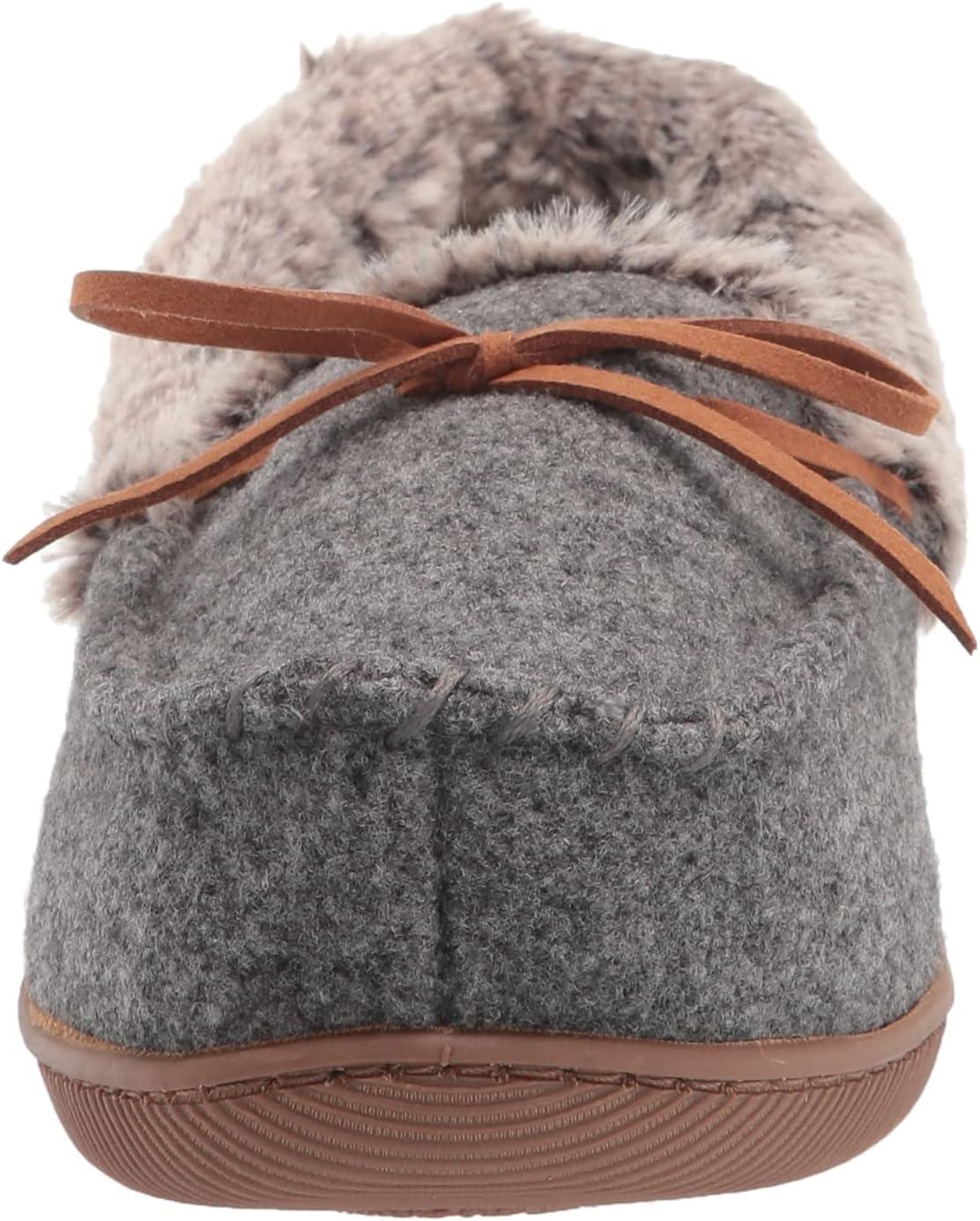 imageDearfoams womens Kristen MoccasinDark Heather Grey