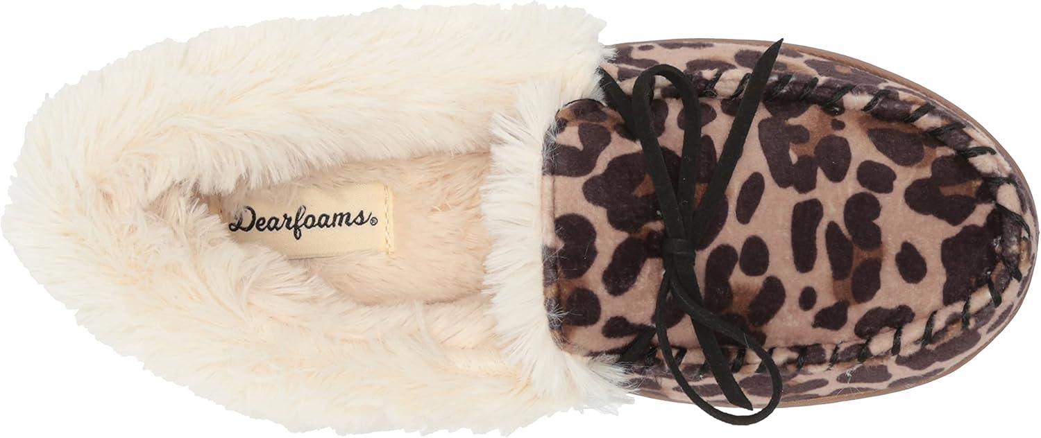 imageDearfoams womens Kristen MoccasinLeopard