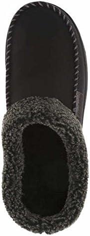 imageDearfoams Mens Memory Foam Slipper Medium 910 Black