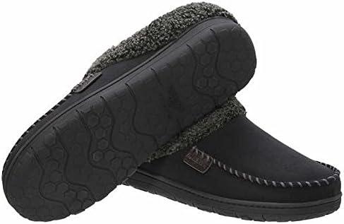 imageDearfoams Mens Memory Foam Slipper Medium 910 Black