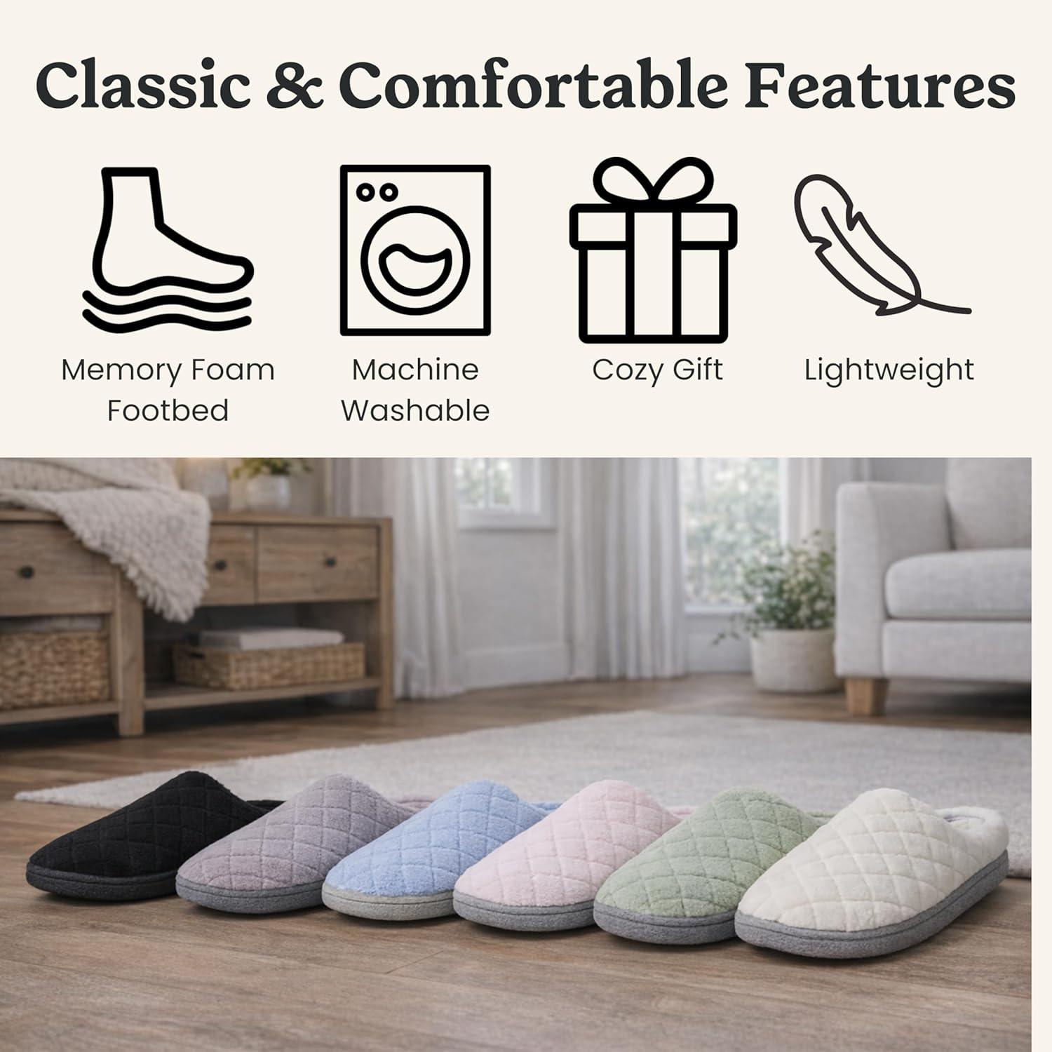 imageDearfoams womens Leslie Washable Memory Foam Terry Clog With Wide WidthsFresh Pink Terry