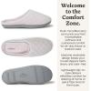 Dearfoams womens Leslie Washable Memory Foam Terry Clog With Wide Widths(Fresh Pink Terry)
