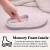 Dearfoams womens Leslie Washable Memory Foam Terry Clog With Wide Widths(Fresh Pink Terry)