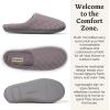 Dearfoams womens Leslie Washable Memory Foam Terry Clog With Wide Widths(Frosted Plum Terry)
