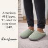 Dearfoams womens Leslie Washable Memory Foam Terry Clog With Wide Widths(Juniper Green Terry)