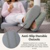 Dearfoams womens Leslie Washable Memory Foam Terry Clog With Wide Widths(Juniper Green Terry)