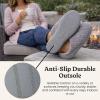 Dearfoams womens Leslie Washable Memory Foam Terry Clog With Wide Widths(Medium Grey Terry)
