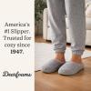Dearfoams womens Leslie Washable Memory Foam Terry Clog With Wide Widths(Medium Grey Terry)