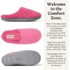 Dearfoams womens Leslie Washable Memory Foam Terry Clog With Wide Widths(Paradise Pink Terry)