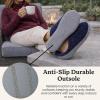 Dearfoams womens Leslie Washable Memory Foam Terry Clog With Wide Widths(Peacoat Navy Terry)