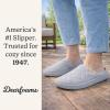 Dearfoams womens Leslie Washable Memory Foam Terry Clog With Wide Widths(Sleet Velour)
