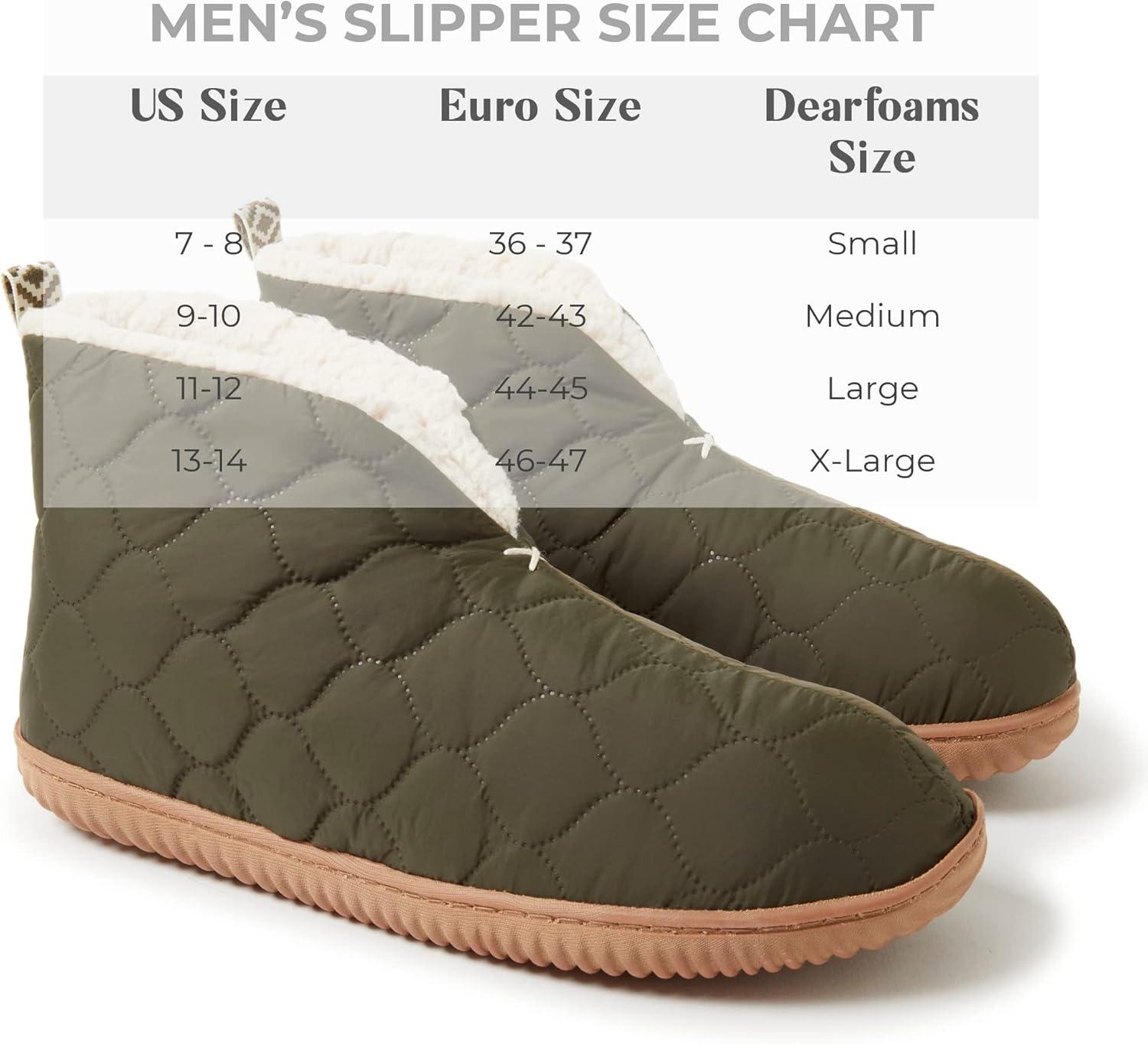 imageDearfoams Mens IndoorOutdoor Warm Up BootieLoden