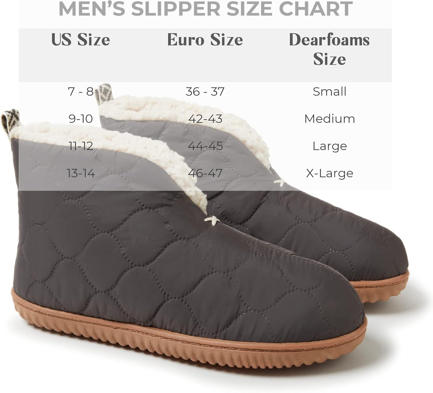 imageDearfoams Mens IndoorOutdoor Warm Up BootiePavement