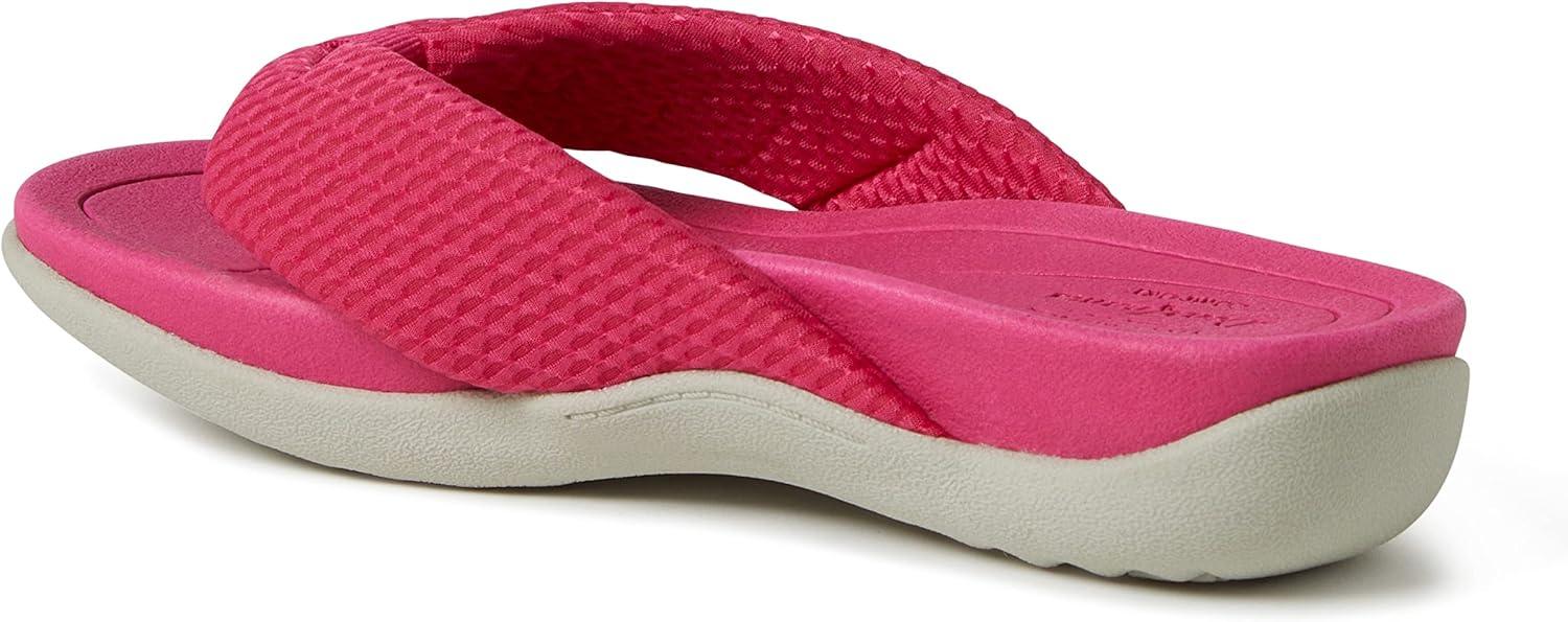 imageDearfoams Womens Original Comfort Olivia Thong Flip Flop Sandal With Arch SupportPink