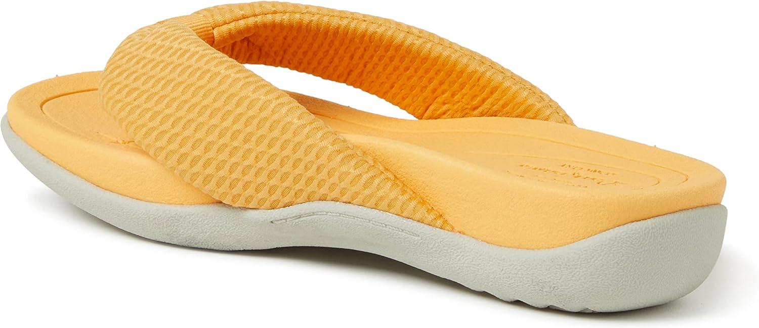 imageDearfoams Womens Original Comfort Olivia Thong Flip Flop Sandal With Arch SupportYellow