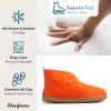 Dearfoams Men’s Indoor/Outdoor Warm Up Bootie(Orangeade)