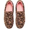 Dearfoams Women’s Hazel-Lighweight Driving Loafer Machine Washable Comfortable Shoe(Leopard)